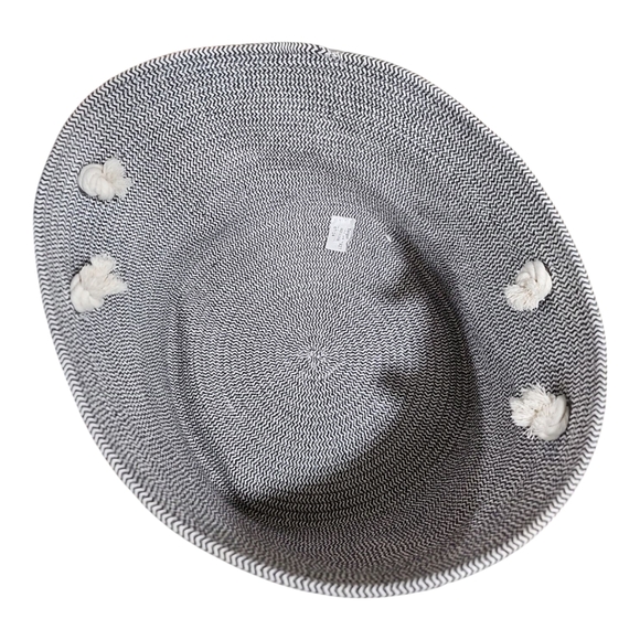 Large Round Coiled Rope Basket - Picture 3 of 5